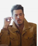 Brando White The Genesis Project Suede Leather Jacket