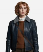 Brittany Allen The Yeti Leather Jacket