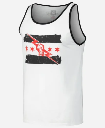 CM Punk Monday Night RAW 2026 White Tank Top