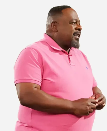 Calvin Butler The Neighborhood S08 Cedric The Entertainer Ralph Lauren Pink Polo Shirt
