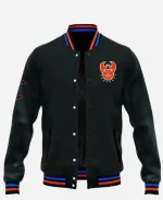 Cangrejeros de Santurce 2026 Black Wool & Leather Varsity Jacket