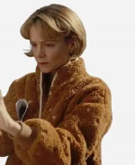 Carey Mulligan Beef S02 Brown Sherpa Fleece Jacket