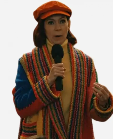 Carrie Preston Elsbeth S03 Multicolor Belted Cardigan