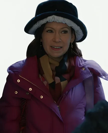 Carrie Preston Elsbeth S03 Pink Puffer Coat