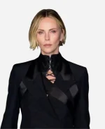 Charlize Theron NBC Late Night Alexander McQueens Blazer