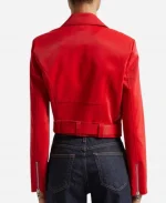 Chelsea Hamilton Beyond the Gates Red Leather Jacket