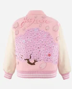 Cherry Blossom Pink Varsity Jacket