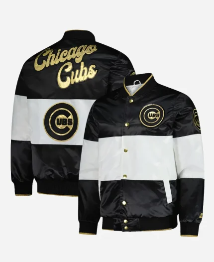 Chicago Cubs Starter Black And White Jacket