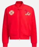 Chinese New Year Red Bomber Jacket