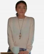 Christa Miller Shrinking Pink Sweater