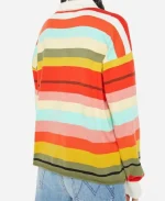 Christa Miller Shrinking S03 Multicolor Striped Polo Sweatshirt