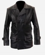 Christopher Eccleston Doctor Who Black Leather Coat