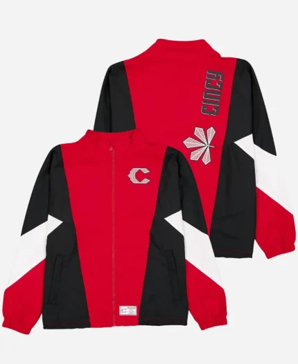 Cincinnati Reds 2026 City Connect Colorblock Windbreaker Jacket