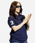 CinemaCon 2026 Billie Eilish Blue Polo Shirt