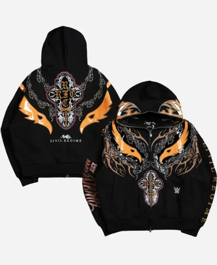 Civil Regime x WWE Rey Mysterio Oro Full-Zip Hoodie
