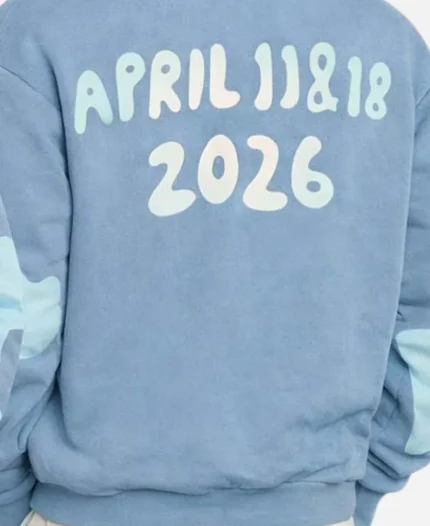 Coachella 2026 Justin Bieber Skylrk Chelly Valley Blue Hoodie
