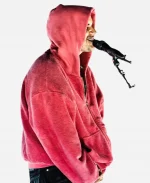 Coachella 2026 Justin Bieber Zip Up Fur Hoodie