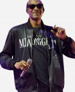 Coachella 2026 Weekend 2 Snoop Dogg Black Satin Bomber Jacket