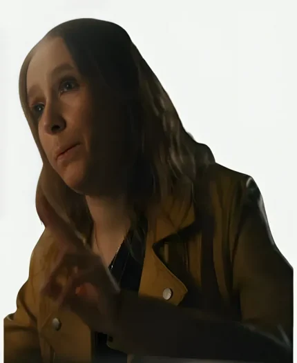 Code of Silence Alison Brooks Metallic Gold Leather Jacket