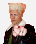 Cody Rhodes Street Fighter 2026 Brown Shearling Leather Jacket