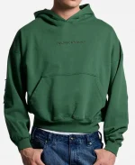Cold Culture Distress Curved Green Hoodie