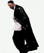 Colman Domingo Late Night with Seth Meyers S13 Black Leather Coat
