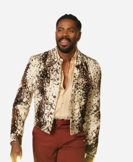 Colman Domingo The Jennifer Hudson Show S04 Cow Hide Trucker Jacket