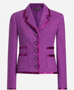 Dana Perino America’s Newsroom 2026 Purple Tweed Jacket
