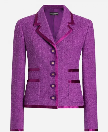 Dana Perino America’s Newsroom 2026 Purple Tweed Jacket