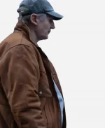 Danny 4 Kids Walk Into a Bank Brown Leather Jacket