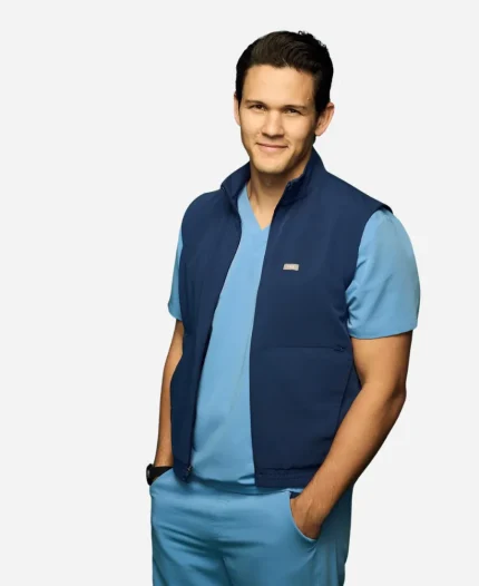 David Gridley Tv Series Scrubs 2026 Dr. Blake Lewis Blue Vest