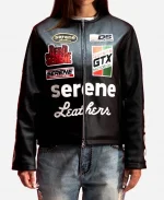Dead Serene GT Black Leather Jacket