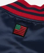 Denim Tears 2026 Baseball Navy & Red Varsity Jacket