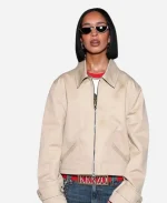 Dina Ayada Paris Fashion Week 2026 Beige Cotton Jacket