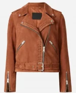 Dixie Bennings 9-1-1 Nashville Brown Suede Leather Jacket
