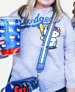 Dodgers Hello Kitty Grey Hoodie