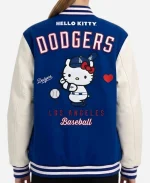 Dodgers x Hello Kitty 2026 Blue & White Varsity Bomber Jacket