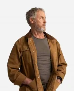 Dr. Perry Cox Scrubs Brown Cotton Jacket