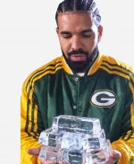 Drake 2026 Green Bay Packers Starter Varsity Bomber Jacket