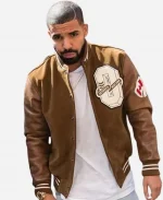 Drake Brown Suede Leather Jacket from OVO