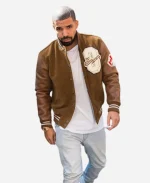 Drake Brown Varsity Jacket