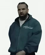 Drake Iceman Blue Zip-up Cotton Hooded Jacket