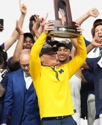 Dusty May Wolverines Quarter-Zip Pullover Sweatshirt