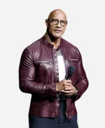 Dwayne Johnson 2026 CinemaCon Jumanji Open World Title Reveal Leather Jacket