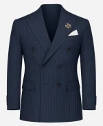 Elijah Wood Movie Ready or Not 2 Here I Come 2026 Blue Stripped Blazer