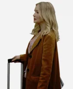 Elise Everett A Season to Blossom 2026 Brown Suede Leather Coat