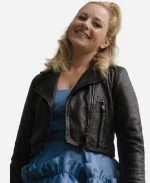 Elizabeth Banks The Miniature Wife 2026 Black Leather Jacket