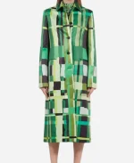Elsbeth S03 Elsbeth Tascioni Green Printed Coat