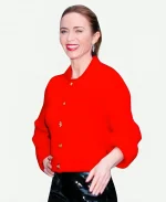 Emily Blunt The Devil Wears Prada 2 NYC Cardigan - Red