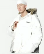 Eminem White Parka Jacket
